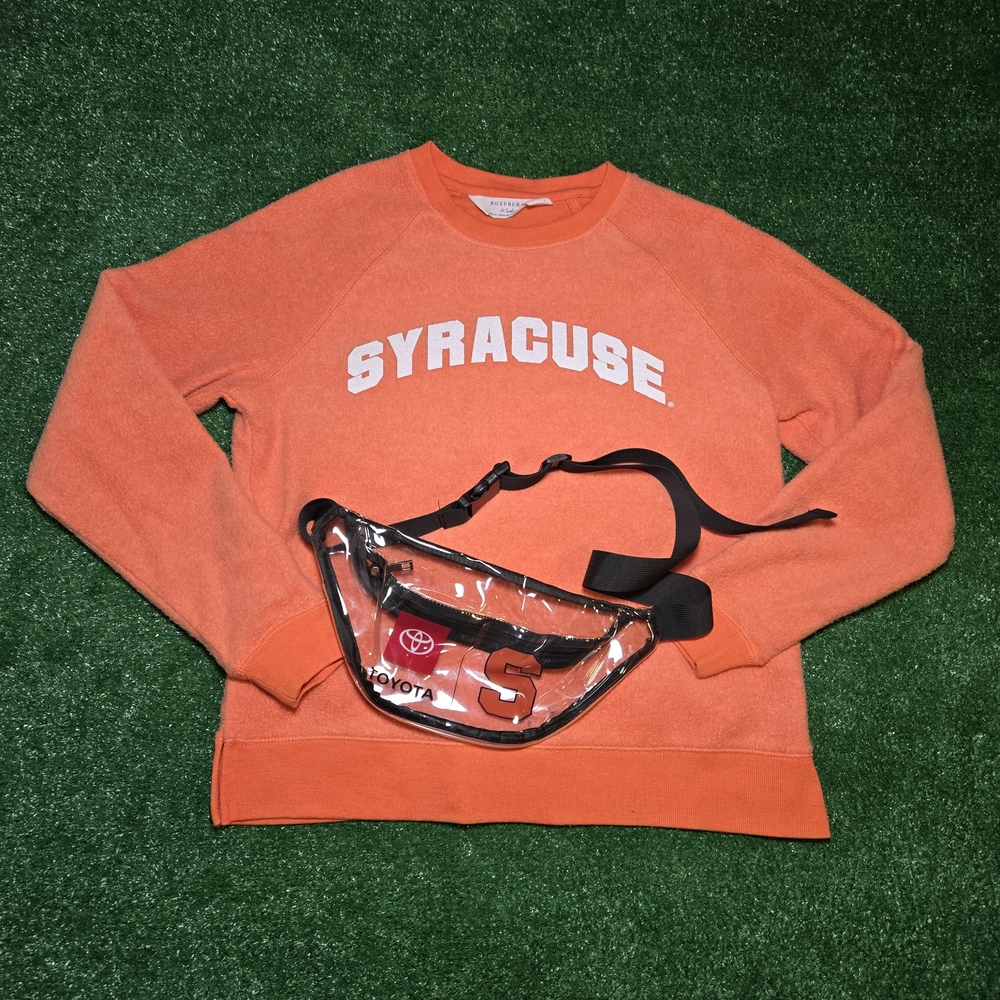 Syracuse University Sweatshirt & Stadium Fanny Pack Bundle - Orangemen